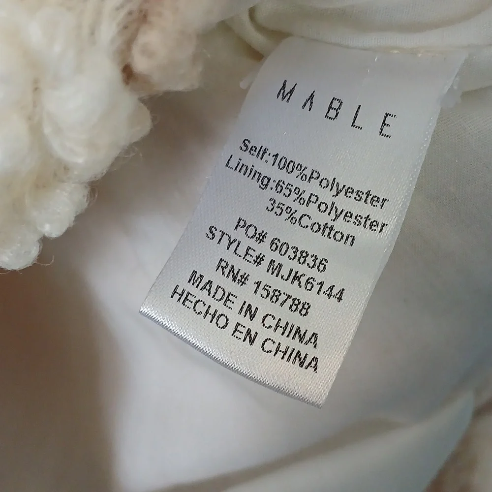 Mable Anthropologie Plaid Sherpa Barn Button Down Jacket Pink Cream Medium - Picture 8 of 9